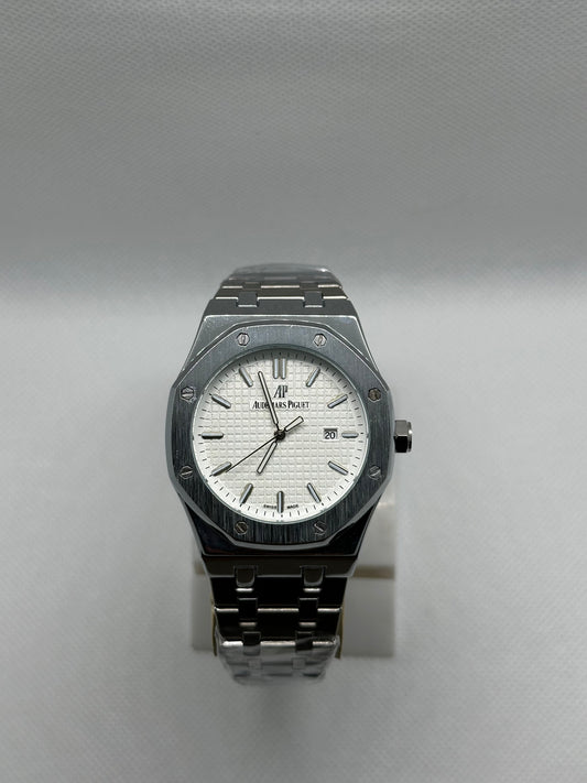 Audemars Piguet White Dial Watch – Premium Men’s Edition
